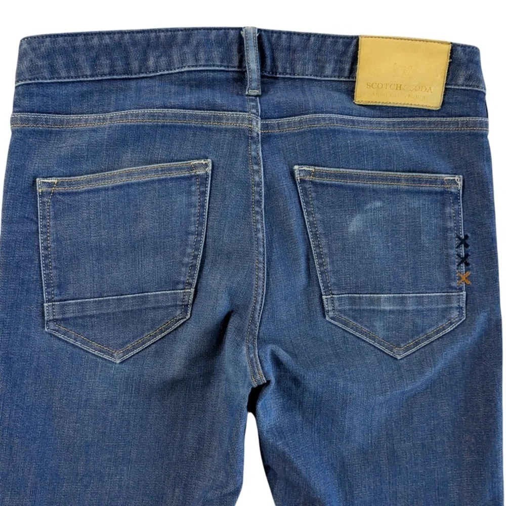 SCOTCH & SODA SKIM SKINNY MEN'S CUT OFF DENIM JEAN SHORTS SIZE 31/32